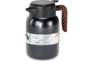 Thermal Coffee Carafe Jugs,UYOTBKEUB 1.5L Stainless Steel Insulated Coffee and Tea Pot, Coffee Warmer Drink Dispenser - Touch to Display Temperature