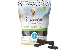 ProDen PlaqueOff 13 Huesos Dentales para Perros Medianos y Grandes, Eliminador de Sarro, Placa y Mal Aliento, Mejora la Salud Oral en General, Sabor (Pollo y Calabaza) (485g, Fusión de Verduras)
