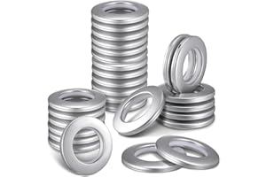 YITOBICI 32 Piezas Anillas para Cortinas, Ojales y Anillas de Tela para Cortinas de Ventana y Puertas de Vestuario (Plata)