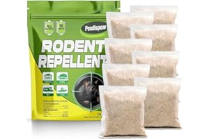 Pesdispear Repellente Topi, Dissuasore per Topi, Anti Ratti Meglio del Elettrico Ultrasuoni per Topi e Trappola per Topi Effetto 90 Giorni 4 Pacchetti