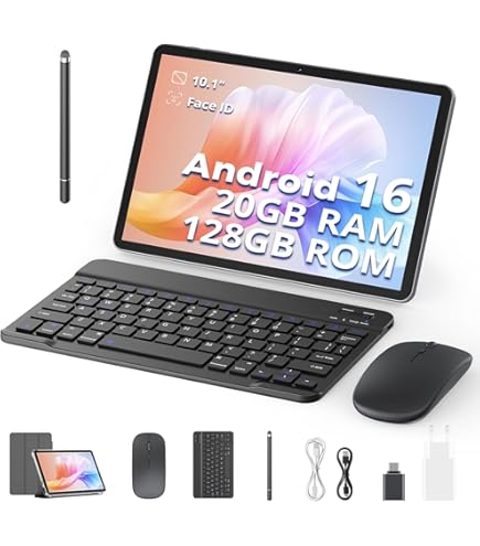 Tableta Android 12 De 10 Pulgadas Con Teclado Multicámara, 4 GB, 8 GB P 45702958