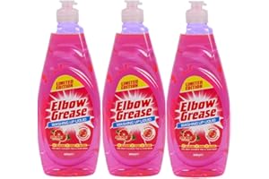 KRISHNA STORES LIMITED 3 x 600ml Elbow Grease Washing Up Liquid Pink Blush Limited Edition