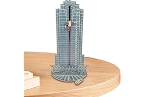 MANOLYEE Die Hard Advent Calendar - 1/4pcs Wooden Die Hard Hans Gruber Advent Calendar 2023,Nakatomi Plaza Advent Calendar,Christmas Countdown Advent Calendar,Interactive Advent Calendar for Tabletop Decor