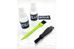 ROZAR Grooming Machine Oil Shaver Maintenance Lubricant Hair Trimmer Kit – 2 Bottle Precision Oil 7mls and Cleaning Brushes for All Brands