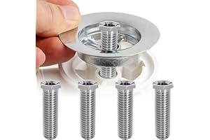 HOMIRTY 45mm Lavello A Vite Cava,4 Pezzi Viti Del Cestello Del Lavello Vite,Filtro Per Lavello Da Cucina A Vite,Vite Cava Per Lavello Universale Filtro Lavello,Per Cucina,Accessorio Per Lavabo