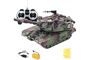 Beiyasi 1:32 Guerre Militaire RC Battle Tank Lourd Grand interactif télécommande Jouet Voiture réservoir Vert