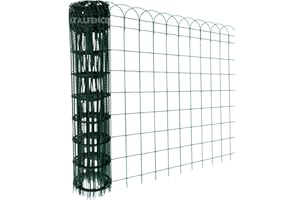 Italfence - Malla metálica decorativa de jardín, galvanizada y plastificada (Todas las alturas) [H 120cm, 10m]