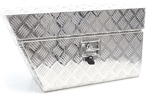XPOTOOL Wiltec Caja de almacenamiento aluminio para camión izquierda 75x25x40cm máx. 60 litros con 2 llaves