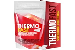 MOOVWELL Thermo Fast Capsules for Metabolism & Weight Management Support | 30 Vegan Capsules | Supercharged Energy Boost, Natural Strong Fat Burner, Caffeine Powered | UK Made | Plant-Based Supplement