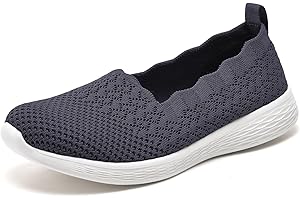 Puxowe Scarpe Mocassini Slip On da Donna Eleganti Leggere Fitness Casual Outdoor Passeggio Maglieria Piatte Sneakers