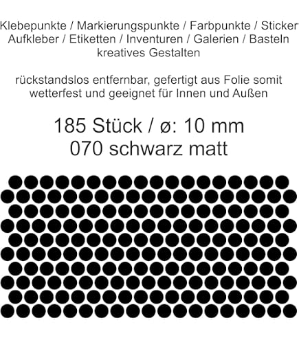 Aufkleber Punkte 21 Stück – Haselnussbraun Matt, 30 Mm Durchmesser | Wetterfest, Für Innen & Außen