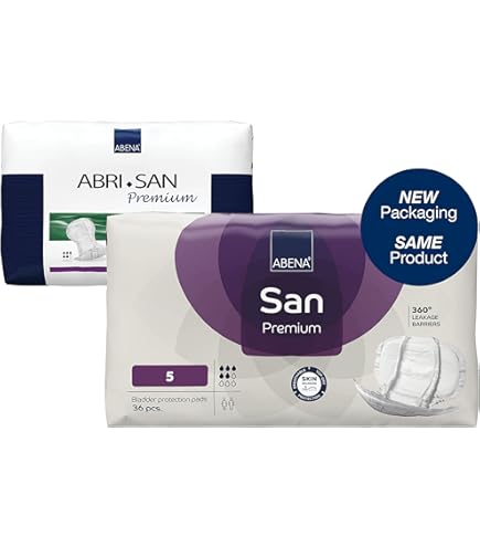 Abena San Premium Incontinence Pads, Light Absorbency, (Sizes 1 To 3A), Size 3A, 28 Count (Packaging May Vary