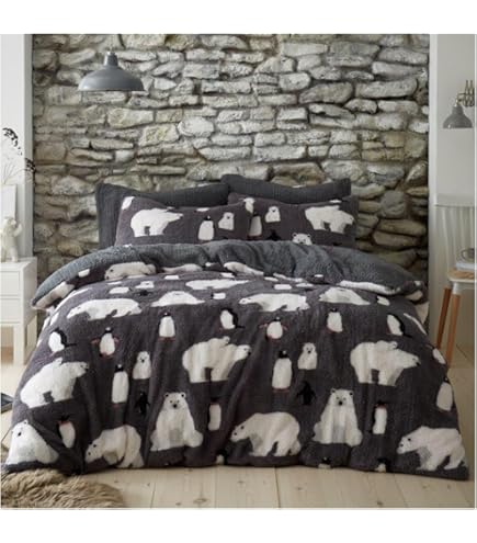 MekUk Polar Bear 3D Print For Teens And Adults Comforter Covers Quilt Cover Duvet Cover With Zipper Closure Bedding Set Soft Microfiber With Pillow