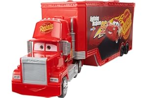 Mattel Disney and Pixar Cars Transforming Mack Playset, 2-in-1 Toy Truck & Tune-Up Station with Launcher, Lift & More, Movie-Inspired Graphics, Gift for Kids Ages 4 Years Old & Up, HDC75