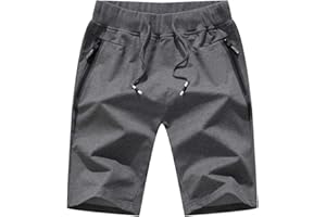 Tansozer Pantaloncini Uomo Sportivi Estivi Cotone Pantaloncini Corsa Uomo Running Palestra Shorts