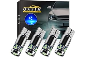Qasim 4pcs T10 501 LED Bulbs Blue W5W 194 168 LED Light Canbus No Error 2016-18SMD 450 Lumens for Car Side Lights Interior Dome Map Door Courtesy Number Plate Lights