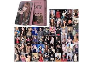 DEFGNOP K pop Blackpink Merch, Lot de 55 Photocard Blackpink Lomo, Album BP Born Pink World Tour Photocards Set pour fans (B)