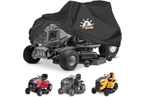 Zettum Coperture per Trattorino - Copertura per Tosaerba Impermeabile e resistente in PU Oxford 600D, Copri Tagliaerba per Rimessaggio Esterno