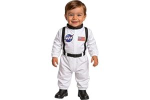 FIESTAS GUIRCA | Disfraz de Astronauta Infantil y Baby - Mono Espacial para Niños y Bebés - Disfraces de Piloto y Explorador del Espacio para Halloween, Carnaval y Fiestas de Disfraces