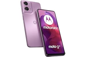 Motorola Mobility Moto g24 Smartphone (6,56"-HD+-Display, 50-MP-Kamera, 8/128 GB, 5000 mAh, Android 14) Pink Lavender, inkl. Schutzcover + Handyhalterung [Exklusiv bei Amazon]