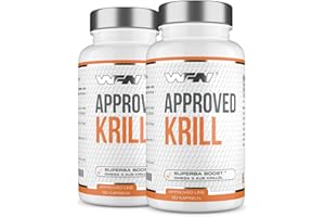 ‎WORLD'S FOOD NUTRITION WFN Approved Krill - Superba Boost Antarktis Krillöl hochdosiert - 2x90 Kapseln - 1000mg Krilloel pro Tag - Reich an Omega 3, EPA & DHA - Ohne Zusätze - Produziert in Deutschland - Extern laborgeprüft