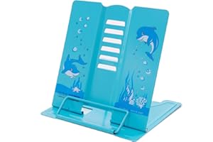 ‎MIRRWIN Bookends Book Stand Book Stand Book Stand Children's Book Stand School Reading Stand Bookends Suitable for Kitchen and Office as Cookbook Holder and Reading Stand Bookend (Blue)