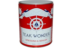 BTK Teak Wonder Dressing & Sealer 1 Litro 4 Litri Impregnante per Teak Barca Lucidante Protettivo Nautica (4 LT)