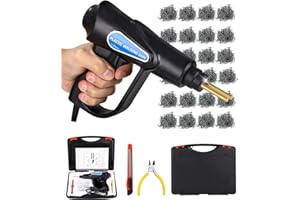 JUTYUM 70W kunststoff Schweißen mit 600PCS Klammern, Auto Stoßstange Reparaturset, kunststoff Schweißen Maschine, Hot Hefter Schweißer Reparatur Set für Auto Stoßstange Reparatur, Auto Reparatur Set