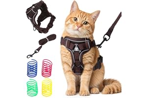 Kattbä med koppel, flyktsäkert och fyra kattleksaker, kattbä , justerbart kattkoppel, kattbä med reflekterande remsor