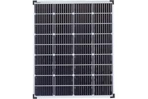 enjoy solar® Panneau solaire Monocristallin 100W 12V (XL) – Cellules PERC 166x166mm avec 9 busbars – Idéal pour camping-car, balcon, abri de jardin, bateau