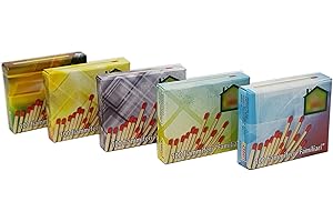 TOSEND Scatole di fiammiferi familiari da 100 Pezzi cadauno - Made in Italy (5 Confezioni)