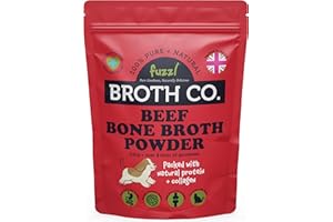 Fuzzl Broth Co. Beef Bone Broth for Dogs 100g – Rich in Collagen, Glucosamine & Chondroitin - Natural Grain-Free Dog Food Topper & Hydrator - Joint, Gut & Immune Health Dog Gravy