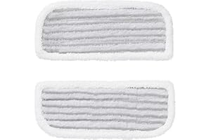 Woozoo, Set de 2 serpillères douces, Absorbe les liquides, Polyester/nylon, Lavable à la main, Pour Electric Mop IC-M01 - Soft Pad MC-S01 - Blanc