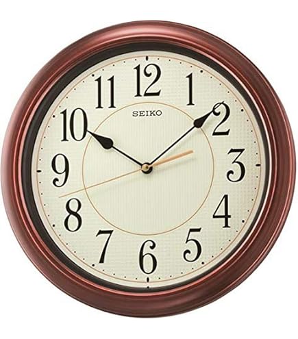Seiko Horloge Plastique Motif Bois QHP011A - Réveil Avec Secondes Silencieuses Et Alarme