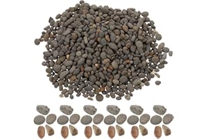 EXCEART Modeling Stones 2-5Mm Dark Grey Decorative Mini Rocks for Sand Table Model Layout Mini Garden Micro Landscape 50G Bag