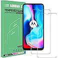 AOKUMA Motorola Moto E7 Plus/G10/G30/E7 Power Tempered Glass Screen Protector, [2 Pack] Premium Quality Guard Film, Case Frie