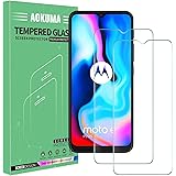 AOKUMA Motorola Moto E7 Plus/G10/G30/E7 Power Tempered Glass Screen Protector, [2 Pack] Premium Quality Guard Film, Case Frie