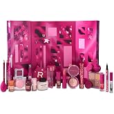 Revolution Makeup Advent Calendar 2025, 24 Beauty Must-haves, Gift Set with Lip Gloss, Highlighter, Blush, Brushes & Mascara,