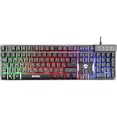 Everest KB-GX9 Black USB Rainbow Color Illuminated LC Layout Standard Gaming Keyboard