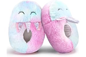 IceUnicorn Hausschuhe Kinder Jungen Mädchen Weich Tierdesign Warme Slippers