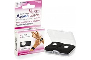 SEA-BAND Sea Band Mama Apaisenausées Paire de Bracelets d'Acupression - Noir