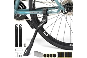 AISNY Bicycle Stand 24-29 Inch, Rear Stand Aluminum Universal Side Stand Adjustable Bicycle Stand Foot Bike Stand for MTB Mountain Bike City Bike Racing Bike, with Tools for Tire Repair