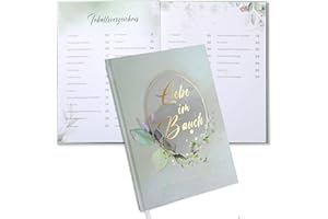 AAHYZZON Schwangerschaftstagebuch, Tagebuch für die Schwangerschaft zum Eintragen, Geschenke für Schwangere, Buch Schwangerschaft, meine Schwangerschaft Geschenke, Geschenk zur Schwangerschaft