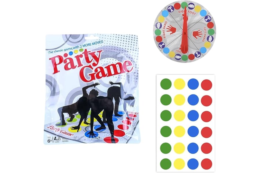 Twister Game for Kids,twister Junior Floor Game with Spinner,fun Games Funny Balance Pad,Puzzle Recreation for Team Family Games