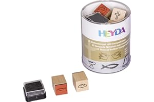 Butterer Stempel "Origami Boot" - Rundstempel 3cm Ø Mit Holzgriff Für Karten & Bastelprojekte