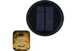 Bonsery Solarleuchten Ersatz Top 8,12 cm mit 7LM LED, 600 mAh Solarlampen Ersatzteile Aussen mit IP65 Wasserdicht, Rund Outdoor Solar Ersatzdeckel Solarmodul für Gartenleuchte Außen Garten Decor