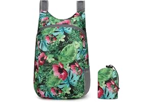 Taiyyi Sacs à Dos Pliables ultralégers,Sac à Dos Pliable De Randonnée,sac à dos de voyage imperméable, sac à dos de randonnée imperméable, grande capacité, extérieur, camping, randonnée（A、B、C、D、E、F）