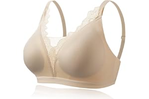 CYTMTZGA Mastektomie Prothesen BH Nahtloser Alltags Post-OP-BH mit Taschen für brustprothese Brustformen