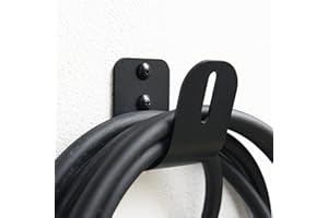 EVify Support de câble de type 2, support mural pour câble de charge • Support stable avec bords lisses, accessoires de montage inclus