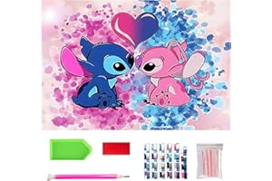 NASHRIO 5D Diamond Painting Pour Enfants Adultes, DIY Dessin Animé Broderie Diamant Painting Kit,Grand Format Pour La Décoration Murale De La Maison,Diamant Artisanat Painting pour Enfants Adultes 40x30cm